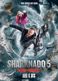 دانلود زیرنویس فارسی  فیلم 2017 Sharknado 5: Global Swarming